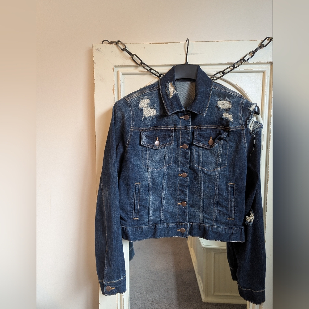 Distressed Denim Jacket